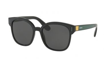 Image of Prada PR05US Single Vision Prescription Sunglasses, 53mm, Black/grey/yellow, PR05US-07E5S0-53-SV