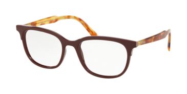 Image of Prada PR05VV Progressive Prescription Eyeglasses, 53mm, Bordeaux, PR05VV-2701O1-53-PRO