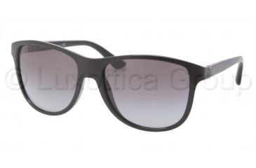 Image of Prada PR06OS Sunglasses 1AB3M1-5717 - Black Frame, Gray Gradient Lenses