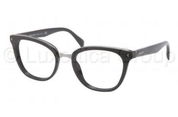Image of Prada PR06PV Eyeglass Frames 1AB1O1-5018 - Black Frame