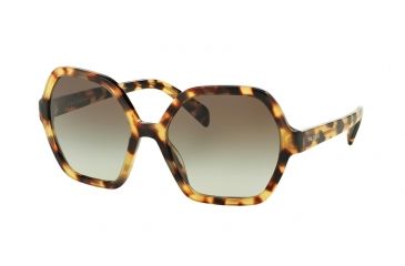 Image of Prada PR06SSF Single Vision Prescription Sunglasses PR06SSF-7S04K1-56 - Lens Diameter 56 mm, Frame Color Medium Havana