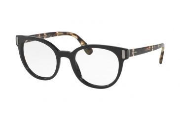 Image of Prada PR06TVF Eyeglass Frames 1AB1O1-52 - Black Frame