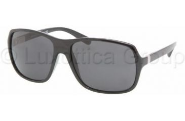Image of Prada PR07NS Sunglasses 1AB1A1-6116 - Gloss Black Gray