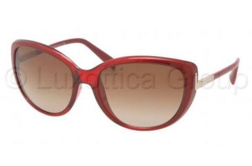 Image of Prada PR07OS Bifocal Prescription Sunglasses PR07OS-IAE1Z1-5917 - Lens Diameter 59 mm, Frame Color Ruby Transparent Gradient