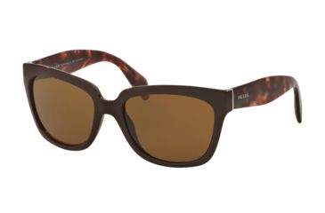 Image of Prada PR07PSA Bifocal Prescription Sunglasses PR07PSA-DHO8C1-56 - Lens Diameter 56 mm, Frame Color Brown