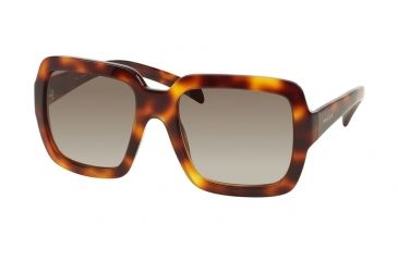 Image of Prada PR07RS Sunglasses TKR3D0-56 - Havana Frame, Grey Gradient Lenses
