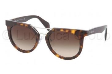 Image of Prada PR08PS Progressive Prescription Sunglasses PR08PS-2AU6S1-5121 - Frame Color Havana, Lens Diameter 51 mm