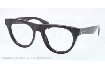 Image of Prada PR08QV Progressive Prescription Eyeglasses 1AB1O1-50 - Black Frame