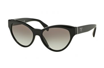 Image of Prada PR08SS Single Vision Prescription Sunglasses PR08SS-1AB0A7-55 - Lens Diameter 55 mm, Frame Color Black