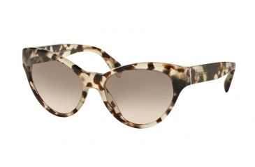 Image of Prada PR08SS Single Vision Prescription Sunglasses PR08SS-UAO4K0-55 - Lens Diameter 55 mm, Frame Color Spotted Opal Brown