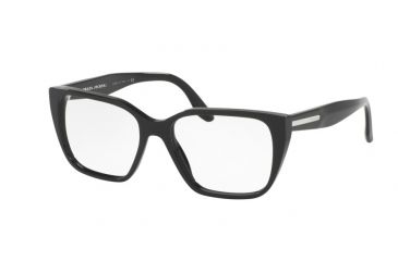 Image of Prada PR08TV Bifocal Prescription Eyeglasses 1AB1O1-51 - Black Frame
