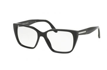 Image of Prada PR08TVF Bifocal Prescription Eyeglasses 1AB1O1-53 - Black Frame