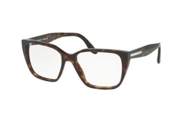 Image of Prada PR08TVF Bifocal Prescription Eyeglasses 2AU1O1-53 - Havana Frame