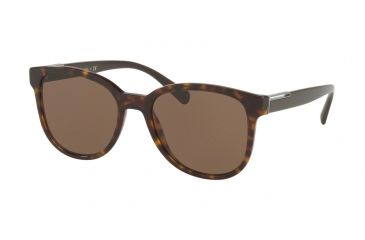 Image of Prada PR08USF Sunglasses 2AU8C1-54 - Havana Frame, Brown Lenses
