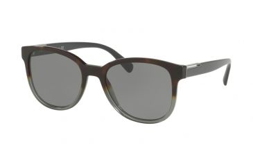 Image of Prada PR08USF Sunglasses C7O9K1-54 - Havana Gradient Grey Frame, Grey Lenses