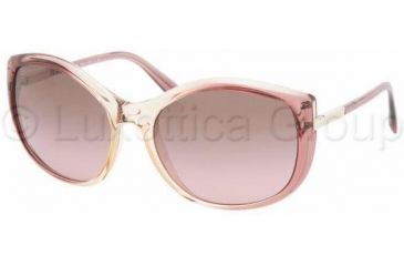 Image of Prada PR09NS Sunglasses BF75P1-6118 - Soya Gradient Durmast Brown Gradient Pink