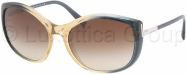 Image of Prada PR09NS Sunglasses BF96S1-6118 - Cigar Gradient Bottle Brown Gradient