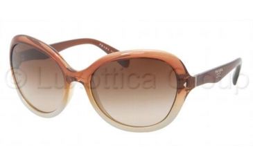 Image of Prada PR09OS Sunglasses HA51Z1-5918 - Brown Gradient Frame, Brown Gradient Lenses