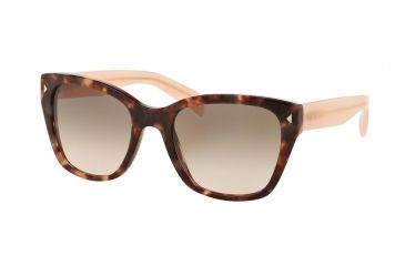 Image of Prada PR09SS Progressive Prescription Sunglasses PR09SS-UE04K0-54 - Lens Diameter 54 mm, Frame Color Spotted Brown Pink