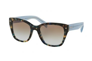 Image of Prada PR09SS Progressive Prescription Sunglasses PR09SS-UE14S2-54 - Lens Diameter 54 mm, Frame Color Spotted Brown Blue