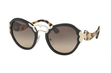 Image of Prada PR09TS Single Vision Prescription Sunglasses PR09TS-1AB3D0-54 - Lens Diameter 54 mm, Frame Color Black