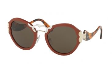 Image of Prada PR09TS Single Vision Prescription Sunglasses PR09TS-VAM4J1-54 - Lens Diameter 54 mm, Frame Color Orange
