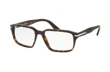Image of Prada PR09TVF Progressive Prescription Eyeglasses 2AU1O1-55 - Havana Frame