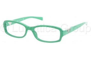 Image of Prada PR10NV Eyeglass Frames DAJ1O1-5316 - Green Frame, 53mm Lens Diameter