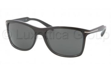 Image of Prada PR10OS Progressive Prescription Sunglasses PR10OS-2AF1A1-6016 - Lens Diameter 60 mm, Frame Color Top Black / Crystal