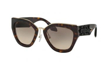 Image of Prada PR10TS Bifocal Prescription Sunglasses PR10TS-2AU3D0-52 - Lens Diameter 52 mm, Frame Color Havana