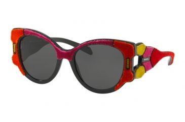 Image of Prada PR10US Single Vision Prescription Sunglasses PR10US-C0J5S0-54 - Lens Diameter 54 mm, Frame Color Fuxia/yellow/orange