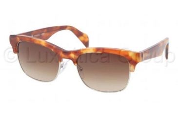 Image of Prada PR11PS Single Vision Prescription Sunglasses PR11PS-4BW6S1-5419 - Lens Diameter 54 mm, Frame Color Light Havana