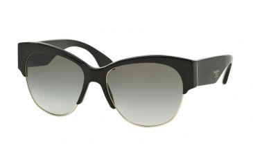Image of Prada PR11RS Sunglasses 1AB0A7-56 - Black Frame, Grey Gradient Lenses