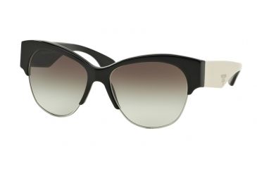 Image of Prada PR11RS Sunglasses TKF0A7-56 - Black Frame, Grey Gradient Lenses
