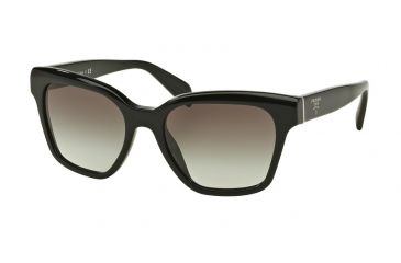 Image of Prada PR11SSF Sunglasses 1AB0A7-56 - Black Frame, Grey Gradient Lenses