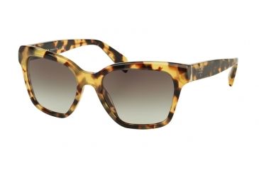 Image of Prada PR11SSF Sunglasses 7S00A7-56 - Medium Havana Frame, Grey Gradient Lenses