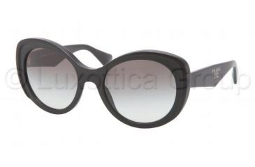 Image of Prada PR12PS Single Vision Prescription Sunglasses PR12PS-1AB0A7-5420 - Frame Color Black, Lens Diameter 54 mm