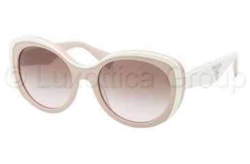 Image of Prada PR12PS Single Vision Prescription Sunglasses PR12PS-KAW0A6-5420 - Lens Diameter 54 mm, Frame Color Ivory/Powder