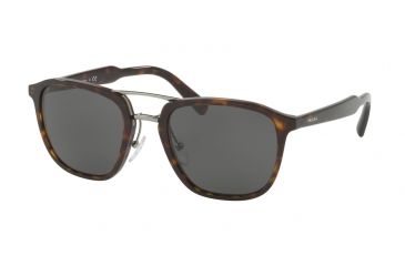 Image of Prada PR12TS Sunglasses 2AU5S0-54 - Havana Frame, Grey Lenses
