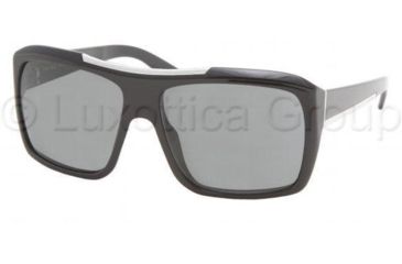 Image of Prada PR13LS Sunglasses 1AB1A1-5814 - Gloss Black Gray