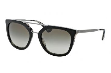Image of Prada PR13QSA Progressive Prescription Sunglasses PR13QSA-ROK4M1-54 - Lens Diameter 54 mm, Frame Color Top Black/white Havana