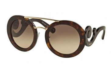 Image of Prada PR13SS Progressive Prescription Sunglasses PR13SS-2AU3D0-54 - Lens Diameter 54 mm, Frame Color Havana