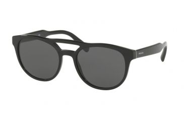 Image of Prada PR13TS Single Vision Prescription Sunglasses PR13TS-1AB5S0-54 - Lens Diameter 54 mm, Frame Color Black