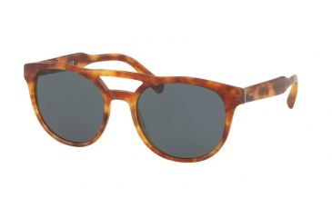 Image of Prada PR13TS Single Vision Prescription Sunglasses PR13TS-HAJ2K1-54 - Lens Diameter 54 mm, Frame Color Matte Light Havana