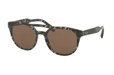 Image of Prada PR13TSF Progressive Prescription Sunglasses PR13TSF-VH38C1-54 - Lens Diameter 54 mm, Frame Color Matte Grey Havana