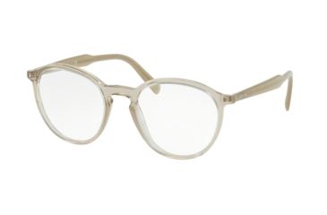 Image of Prada PR13TV Eyeglass Frames VAW1O1-49 - Transparent Brown Frame