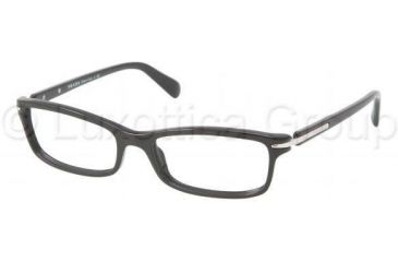 Image of Prada PR14NV Eyeglass Frames 1AB1O1-5200 - Black Frame