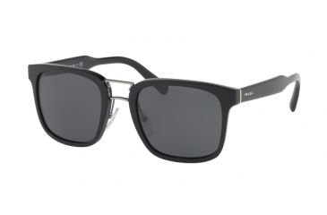 Image of Prada PR14TS Bifocal Prescription Sunglasses PR14TS-1AB5S0-53 - Lens Diameter 53 mm, Frame Color Black