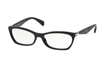 Image of Prada PR15PV Eyeglass Frames 1AB1O1-53 - Black Frame