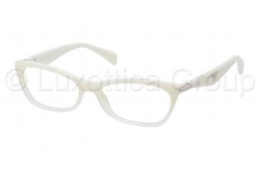 Image of Prada PR15PV Eyeglass Frames JAI1O1-5316 - Ivory Gradient Frame, Demo Lens Lenses